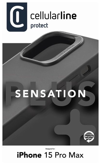Cover für Apple iPhone 15 Pro Max  Sensation+ (Schwarz) 