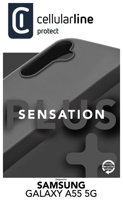 Cover für Samsung Galaxy A55 5G  Sensation+ (Schwarz) 