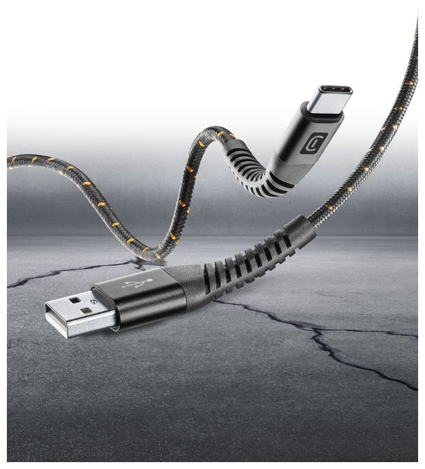 USB A auf bis 15 W 1,2 m  Tetra Force Cable (Schwarz) 