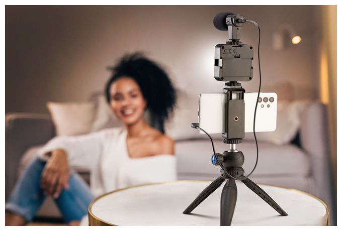  Vlogger Kit Universal (Schwarz) 