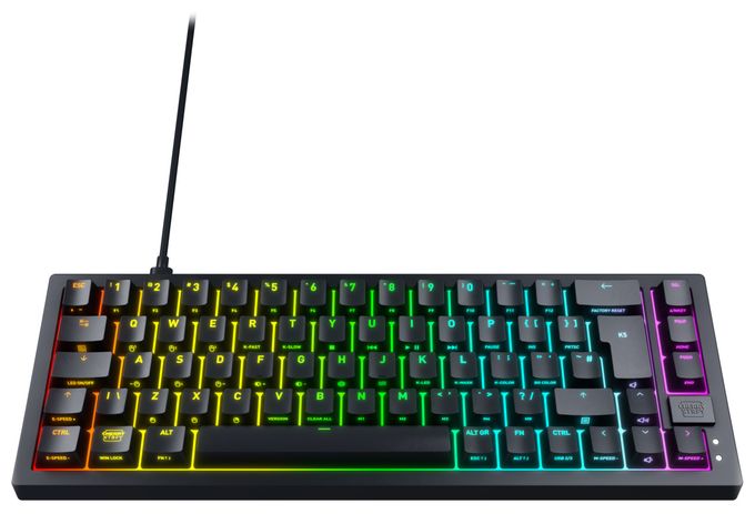 RGB-LED Gaming Tastatur USB  K5V2 Compact (Schwarz) 