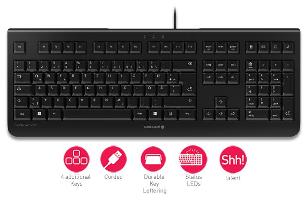 Gaming Tastatur USB  KC1000 (Schwarz) 