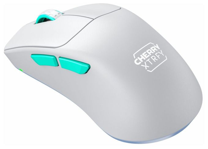 26000 DPI Gaming Maus (Blau, Türkis, Weiß) M64 Wireless 