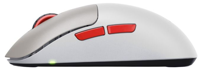 26000 DPI Gaming Maus Optisch  Xtrfy M8 Wireless (Beige, Rot) 