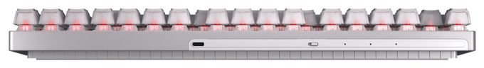 RGB-LED Gaming Tastatur USB + RF Wireless + Bluetooth 2.4 GHz  MX8.2 TKL Wireless XAGA (Weiß) 