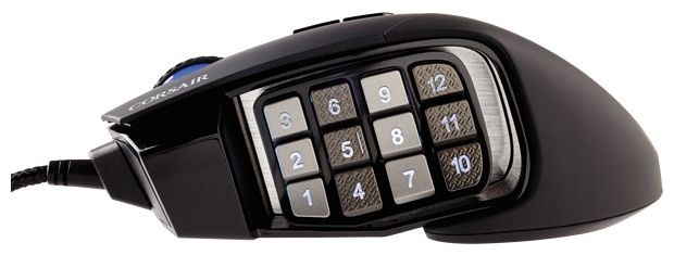 18000 DPI Gaming Maus Optisch  Scimitar RGB Elite (Schwarz) 