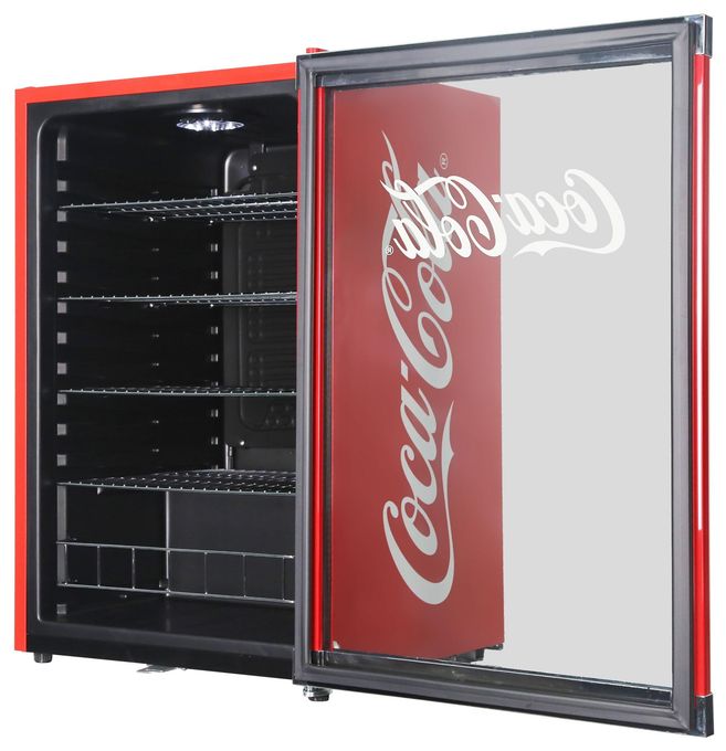 115 l Tischkühlschrank EEK: E 81 kWh Jahr  HighCube Coca Cola HC166E (Rot) 