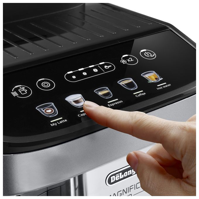 Kaffeevollautomat 15 bar 1,8 l 250 g  Magnifica Evo ECAM290.61.SB (Schwarz, Silber) 