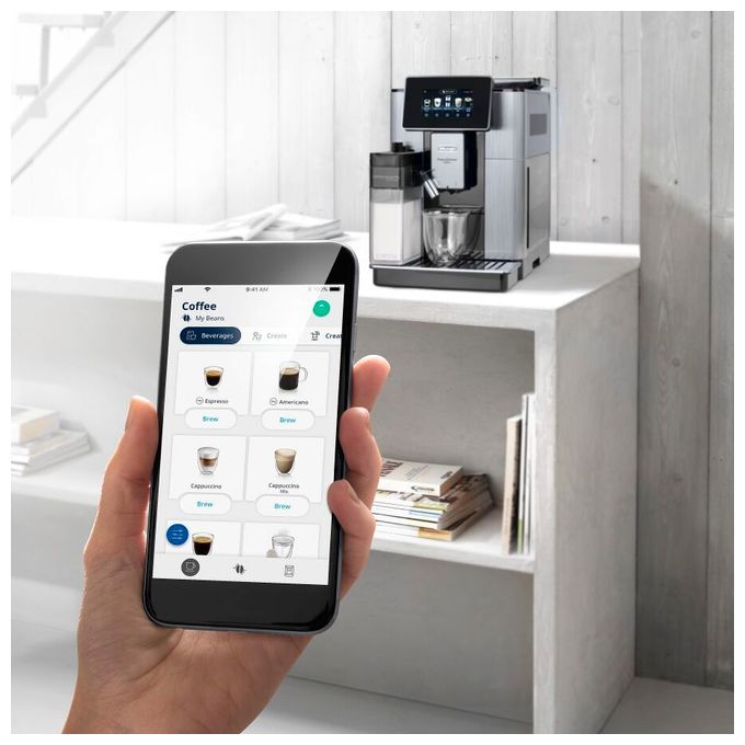 Kaffeevollautomat 2,2 l 500 g (Metal Black) PrimaDonna Soul ECAM610.75.MB 