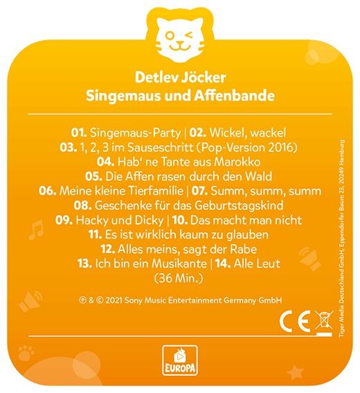 Detlev Jöckers bunte Liederwelt - Dingemaus und Affenbande 