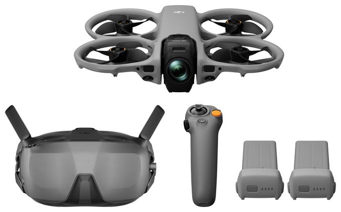 15520 x 7760 Pixel Oktocopter Multicopter/Drohne Flugzeit: 23 min  Avata 360 Motion Combo (Goggles N3) (Grau) 