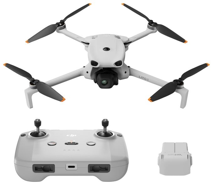 Quadrocopter Multicopter/Drohne Flugzeit: 36 min  Lito 1 (Grau) 