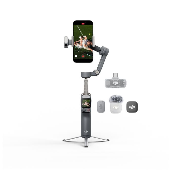 Stativ Gimbal für Smartphone faltbar Bluetooth  Osmo Mobile 8P Creator Combo (Schwarz) 
