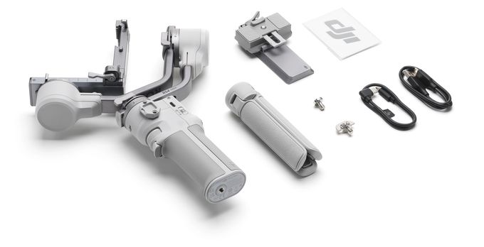 Stativ Gimbal für Kamera faltbar Bluetooth  RS4 Mini Gimbal-Stabilisator (Weiß) 