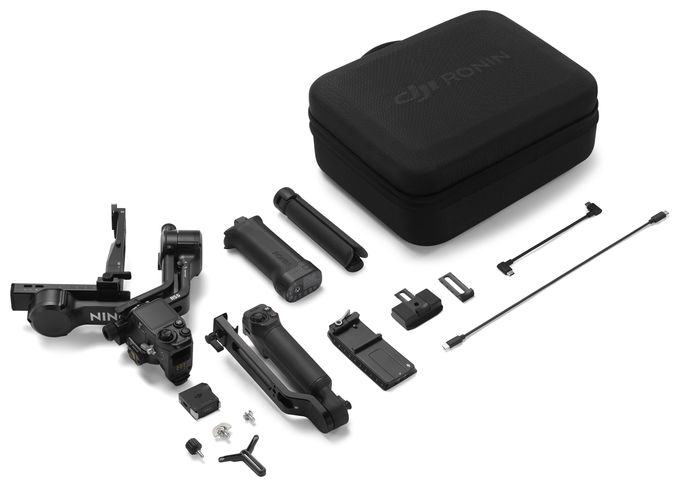 Stativ Gimbal für Kamera faltbar Bluetooth  RS5 Combo (Schwarz) 