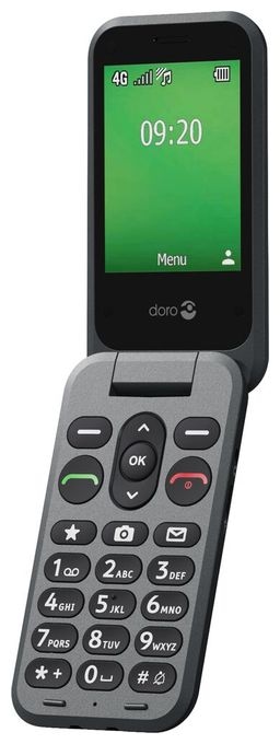 4G Smartphone 7,11 cm (2.8 Zoll) 0,3 MP Single SIM  Leva E20 (Schwarz) 
