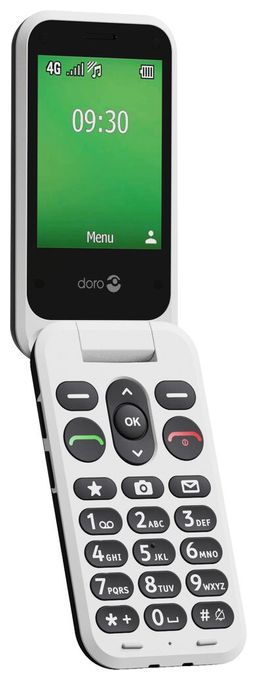 4G Smartphone 7,11 cm (2.8 Zoll) 0,3 MP Single SIM  Leva E30 (Schwarz, Weiß) 
