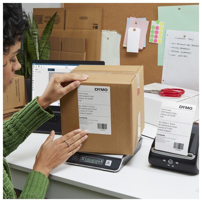 DYMO M10 Paketwaage | bis zu 10 kg | USB Briefwaage mit LCD-Bildschirm | 20 cm x 20 cm 