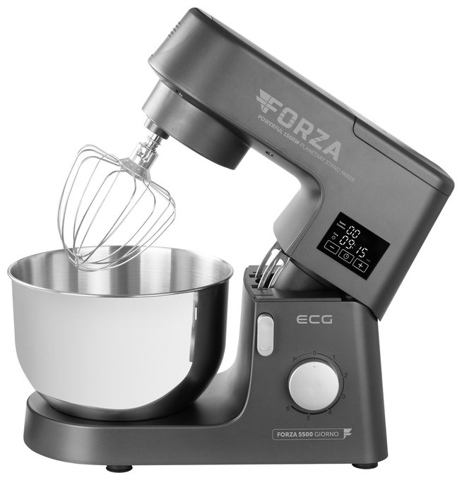 1500 W Küchenmaschine 6,5 l  Forza 5500 (Schwarz, Edelstahl) 