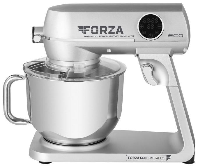 1800 W Küchenmaschine 6,5 l  Forza 6600 (Silber, Edelstahl) 