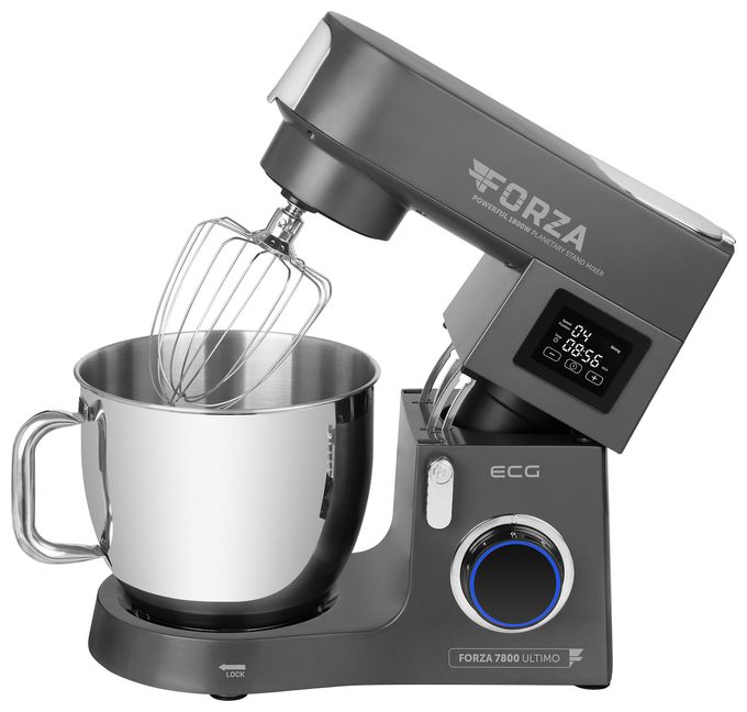 1800 W Küchenmaschine 8 l  Forza 7800 (Schwarz, Edelstahl) 