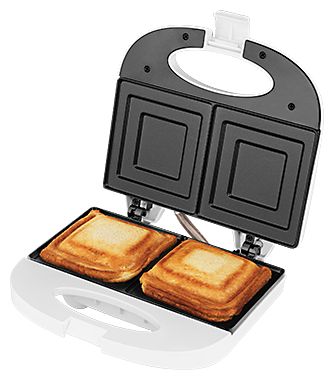 Sandwichmaker 750 W für 2 Sandwiches  S1170 (Weiß) 