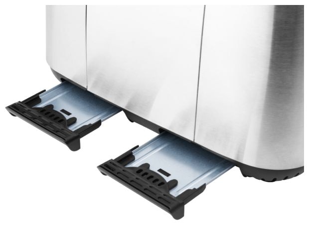 Toaster 1850 W 4 Scheibe(n) 7 Stufen  ST4767 Timber (Schwarz, Edelstahl) 