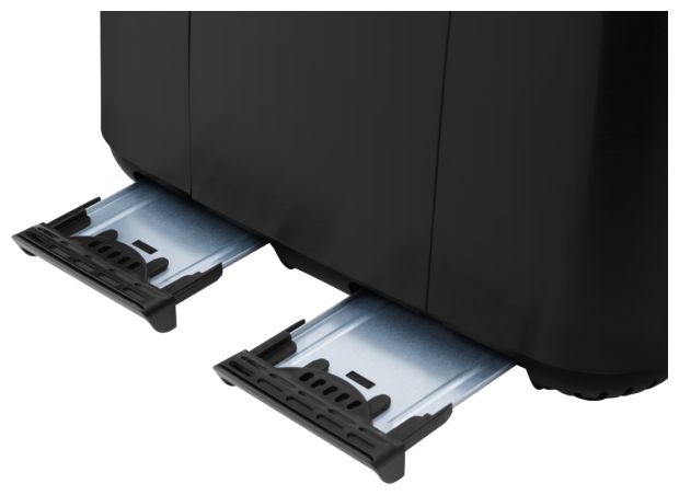 Toaster 1850 W 4 Scheibe(n) 7 Stufen  ST4768 Timber (Schwarz, Edelstahl) 