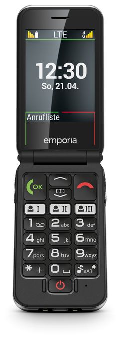 4G Smartphone 7,11 cm (2.8 Zoll) 2 MP Single SIM  Joy V228 Seniorenhandy (Schwarz) 