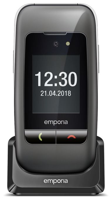2G Smartphone 6,1 cm (2.4 Zoll 2 MP  One (Schwarz, Grau) 