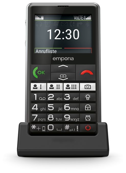 4G Smartphone 5,87 cm (2.31 Zoll) 2 MP Single SIM  Pure V76 (Schwarz) 