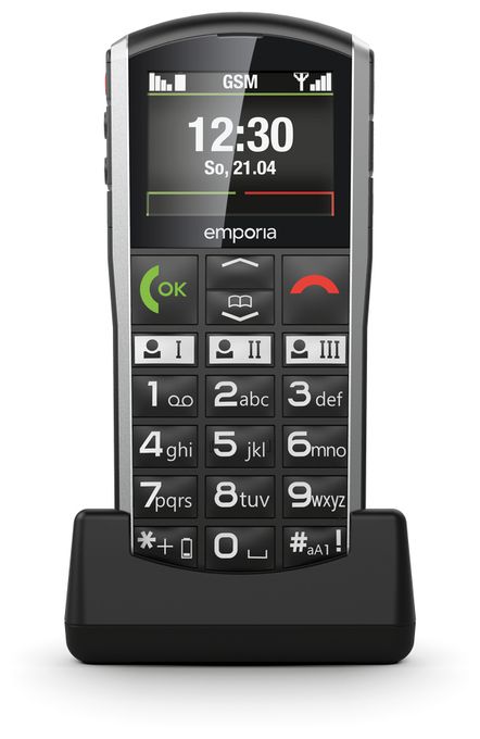 2G Smartphone 5,08 cm (2 Zoll)  SimpliCity V27 (Schwarz, Silber) 