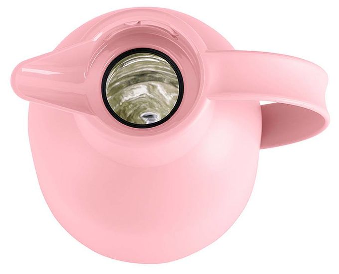 SAMBA Quick Press Isolierkanne 1,0l Glas-Isolierkolben (Pink) 