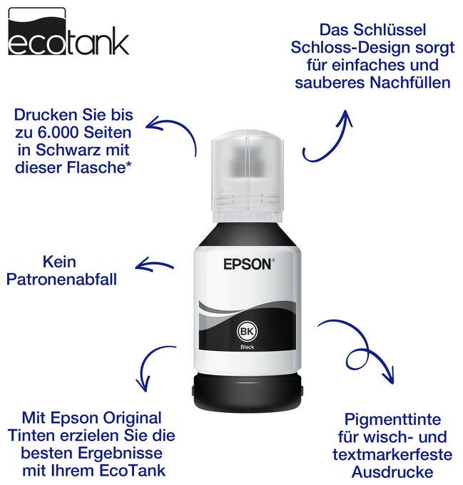 originale Druckerpatronen Schwarz 120 ml 111 C13T03M140 