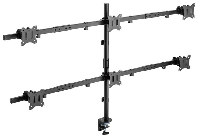 17"-32" Schwenkbare 6-Monitor-Schreibtischhalterung 