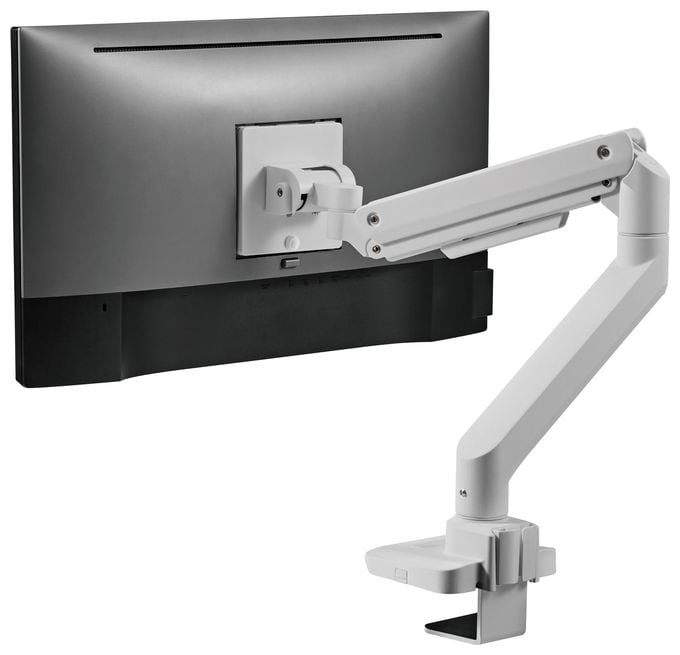17"-49" Schwerlast-Monitor-Schreibtischhalterung, Weiß 