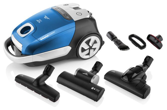 Bodenstaubsauger mit Staubbeutel 800 W HEPA (Schwarz, Blau, Silber) Adagio 