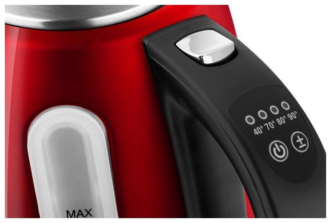 1,7 l Wasserkocher 2200 W  Digi (Rot) 