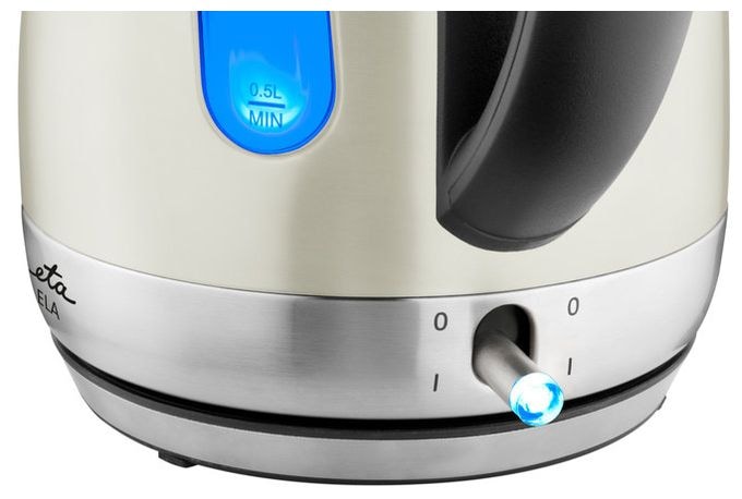 1,7 l Wasserkocher 2100 W (Beige, Schwarz, Edelstahl) Ela 