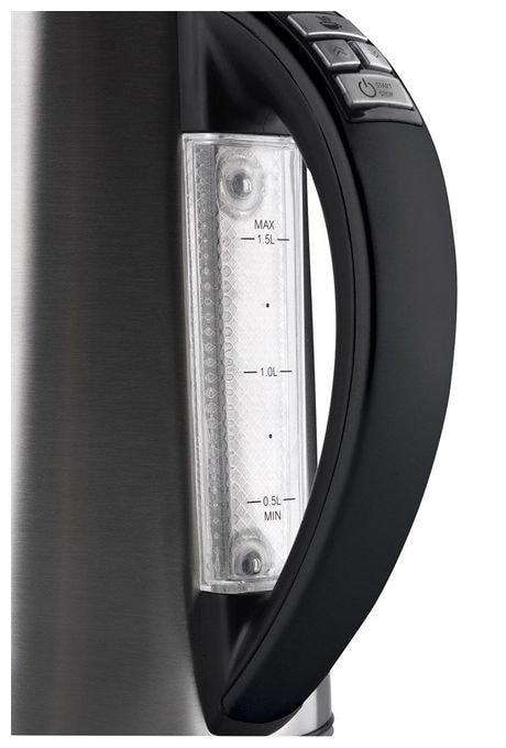 1,7 l Wasserkocher 2200 W  Elektra (Schwarz, Edelstahl) 