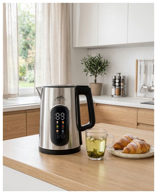 1,5 l Wasserkocher 2200 W  Evelyn (Edelstahl) 