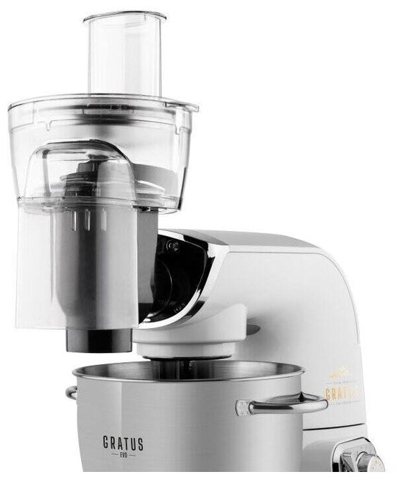 1500 W Küchenmaschine 5,5 l  Gratus Evo Max (Grau, Edelstahl) 