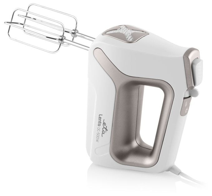Handmixer 500 W 4 Stufen  Lento Elements (Weiß, Silber) 