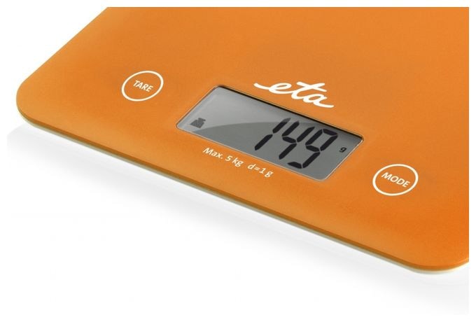 Elektronische Küchenwaage bis 5 kg Genauigkeit 1 g  Lori (Orange) 