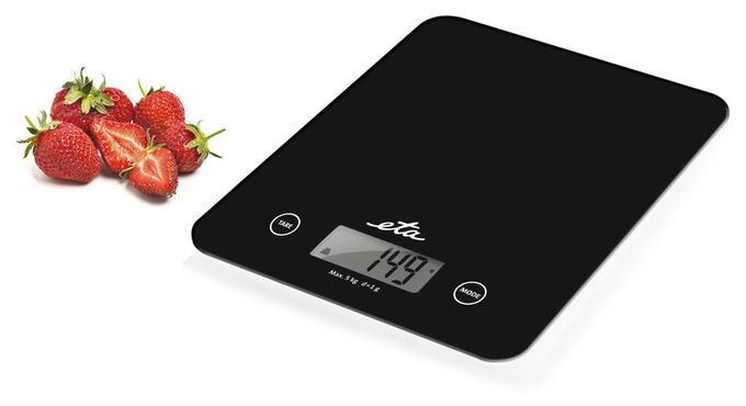 Elektronische Küchenwaage bis 5 kg Genauigkeit 1 g  Lori (Schwarz) 