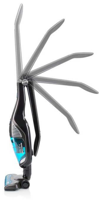 Handstaubsauger mit Staubbeutel bis 60 min Laufzeit 25,2 V HEPA  Moneto Aqua Plus (Schwarz, Grau) 