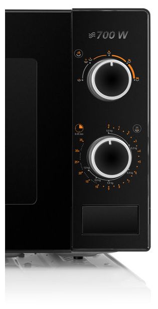 Freistehende Mikrowelle 700 W Größe: klein 5 Stufen  Morelo (Schwarz) 