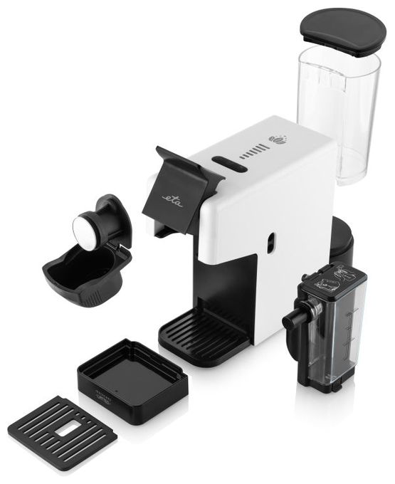 Gemahlener Kaffee/Kaffeekapsel Maschine  Multicaps Latteo (Weiß) 