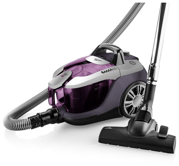 Bodenstaubsauger Beutellos 700 W HEPA (Schwarz, Silber, Violett) Salvet Animal 