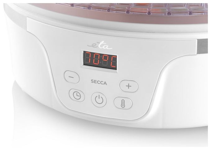 Dörrautomat 380 W 24 h Maximale Timer-Zeit 5 Dörrgitter Secca 
